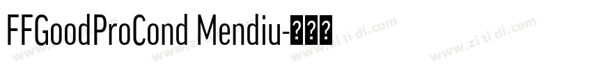 FFGoodProCond Mendiu字体转换